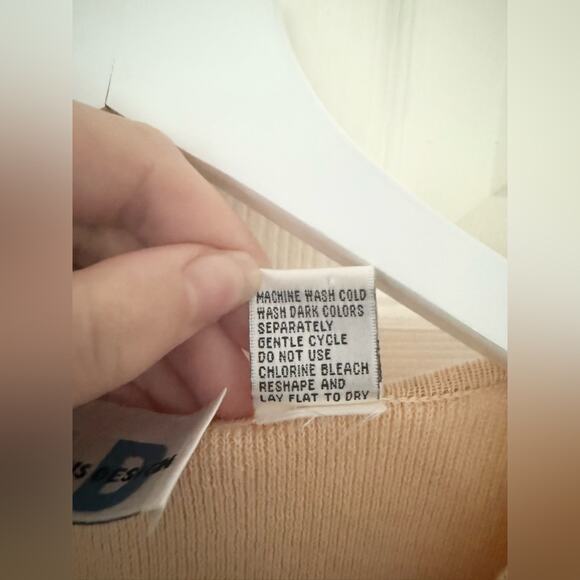 Vintage Paul Harris Design Orange Sherbert Short Sleeve Cardigan Sweater Medium - Picture 5 of 7